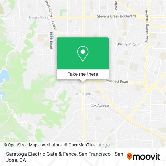 Mapa de Saratoga Electric Gate & Fence