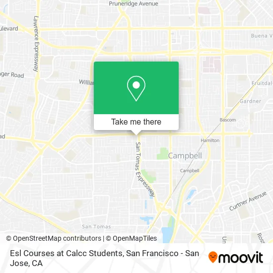 Esl Courses at Calcc Students map