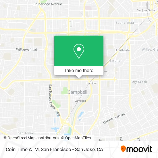 Coin Time ATM map
