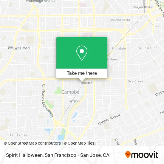Mapa de Spirit Halloween