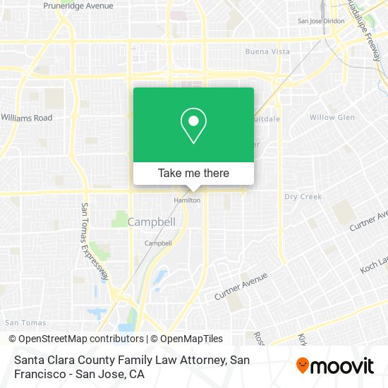 Santa Clara County Family Law Attorney map