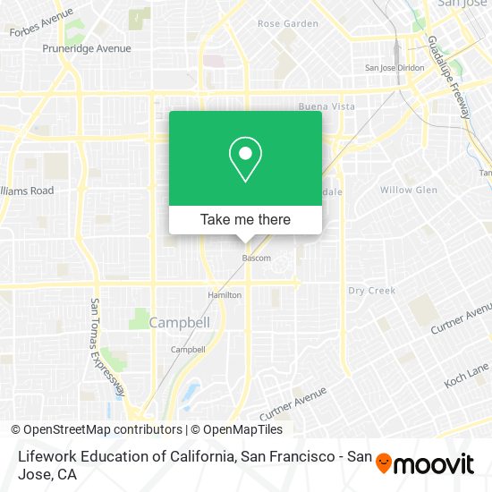 Lifework Education of California map