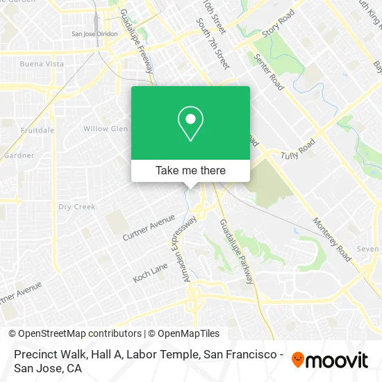 Precinct Walk, Hall A, Labor Temple map