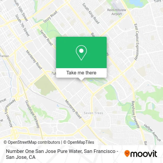 Number One San Jose Pure Water map