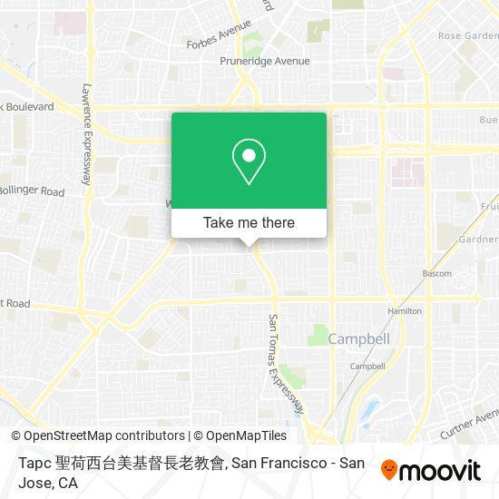 Mapa de Tapc 聖荷西台美基督長老教會