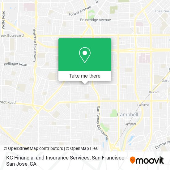KC Financial and Insurance Services map