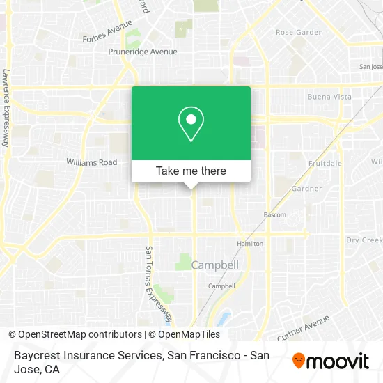 Baycrest Insurance Services map