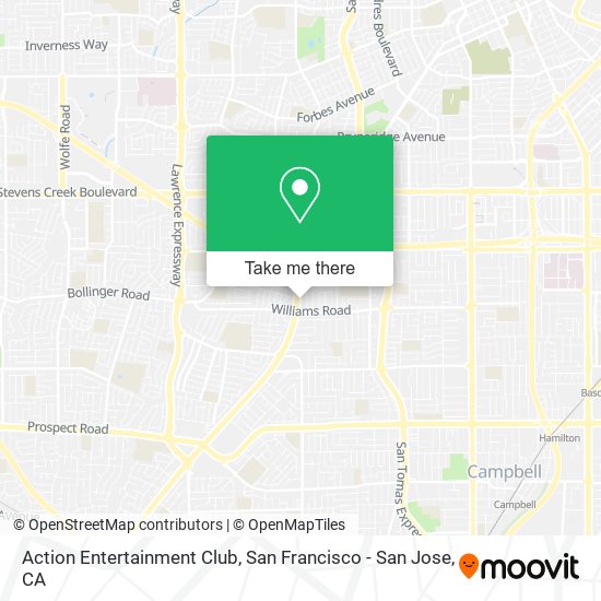 Action Entertainment Club map