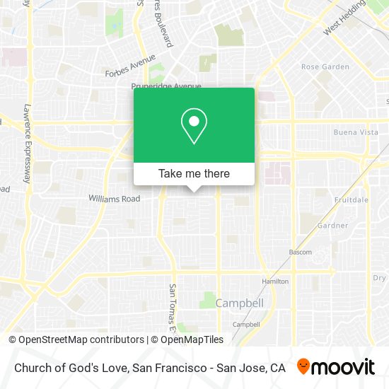 Church of God's Love map
