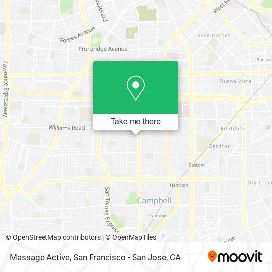 Massage Active map