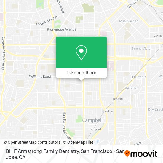 Bill F Armstrong Family Dentistry map