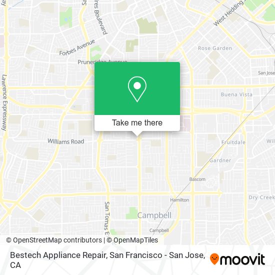 Bestech Appliance Repair map