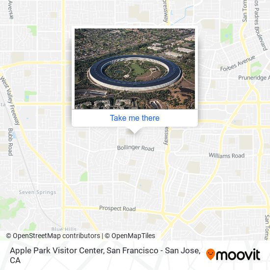 Mapa de Apple Park Visitor Center