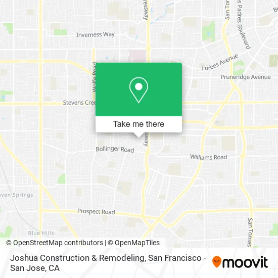 Joshua Construction & Remodeling map