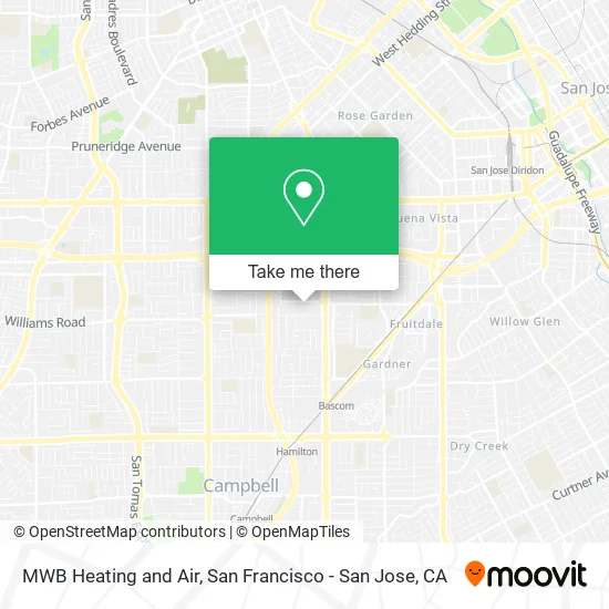 MWB Heating and Air map