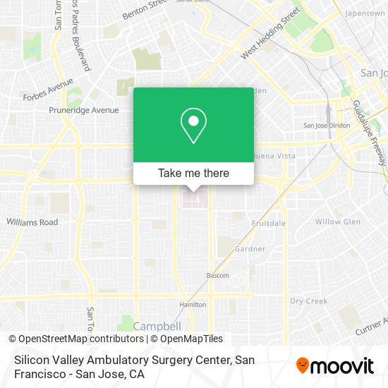 Mapa de Silicon Valley Ambulatory Surgery Center