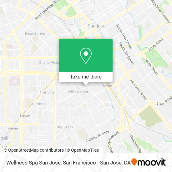 Wellness Spa San Jose map