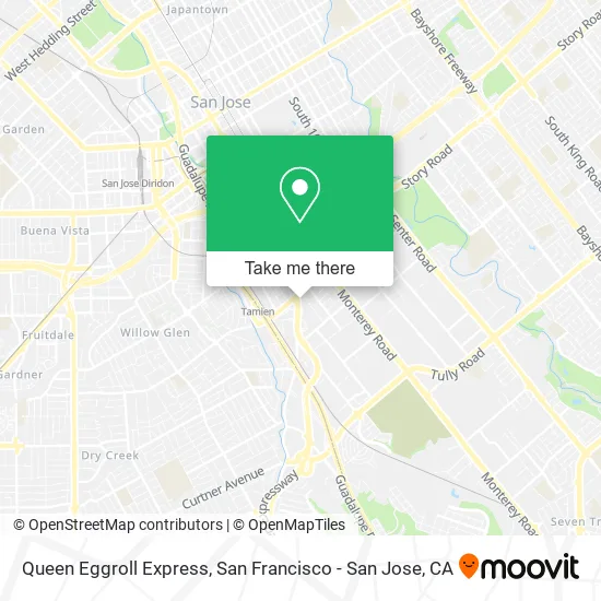 Queen Eggroll Express map