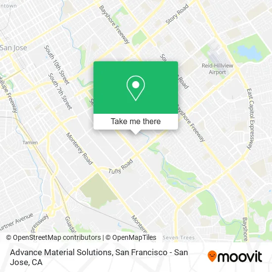 Advance Material Solutions map