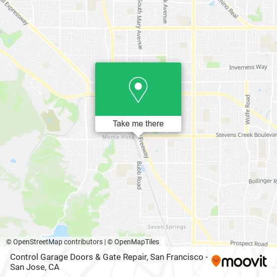Mapa de Control Garage Doors & Gate Repair