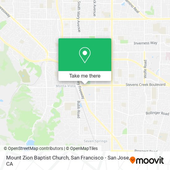 Mount Zion Baptist Church map