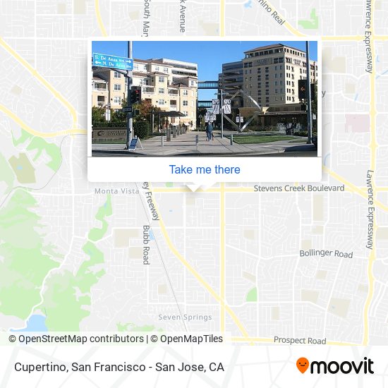 Cupertino map