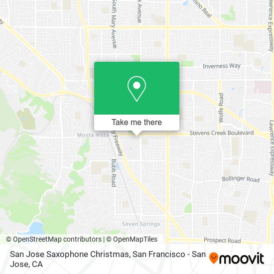 Mapa de San Jose Saxophone Christmas