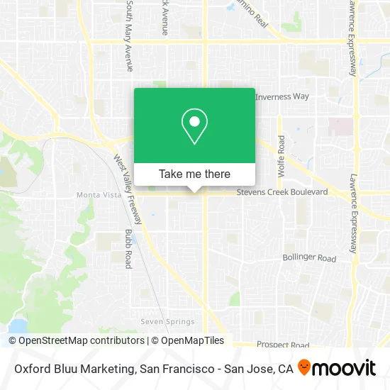 Mapa de Oxford Bluu Marketing