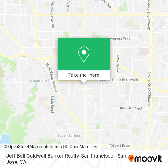 Jeff Bell Coldwell Banker Realty map