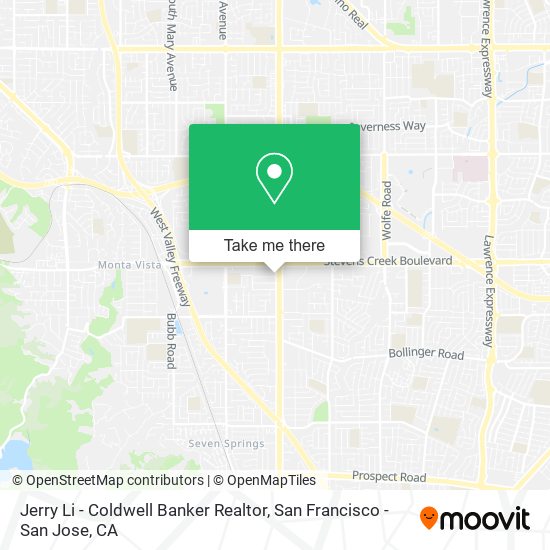 Jerry Li - Coldwell Banker Realtor map