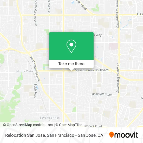 Mapa de Relocation San Jose