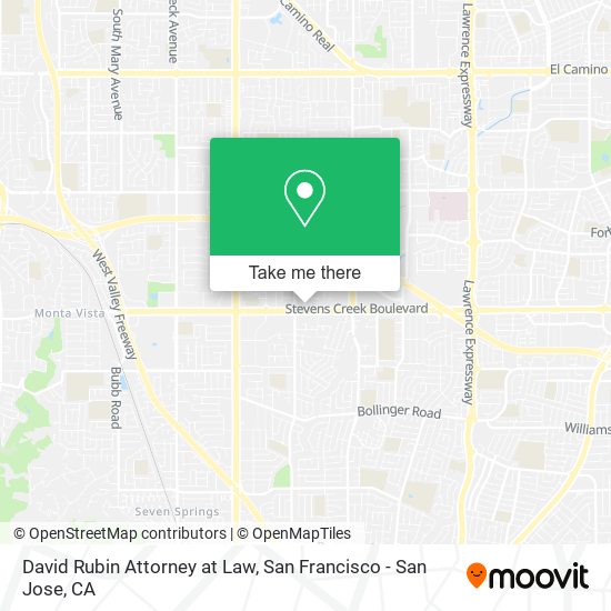 Mapa de David Rubin Attorney at Law