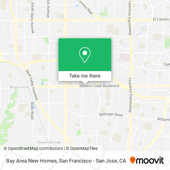 Bay Area New Homes map