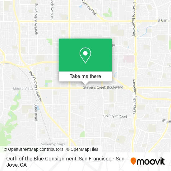Outh of the Blue Consignment map