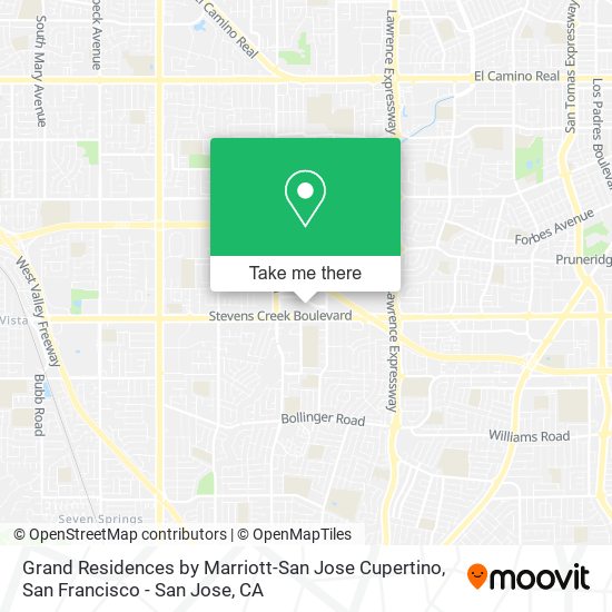 Grand Residences by Marriott-San Jose Cupertino map