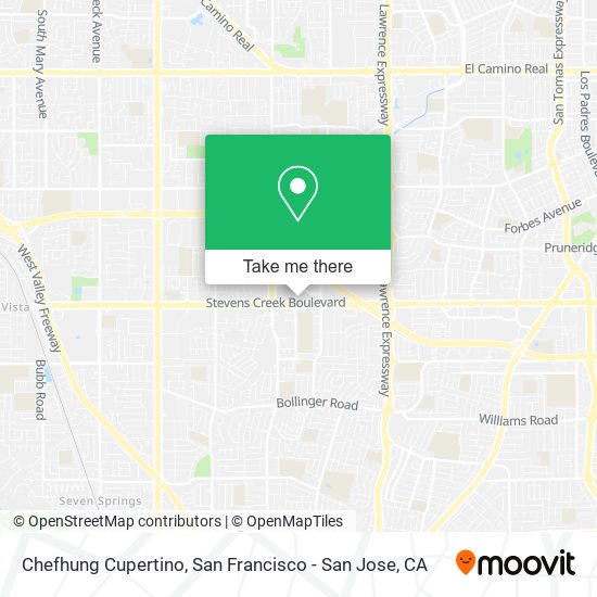 Mapa de Chefhung Cupertino