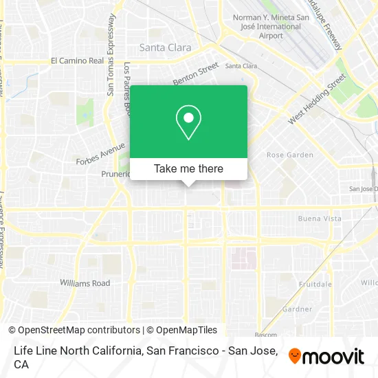 Life Line North California map