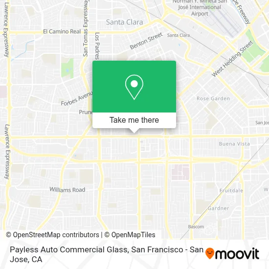 Payless Auto Commercial Glass map