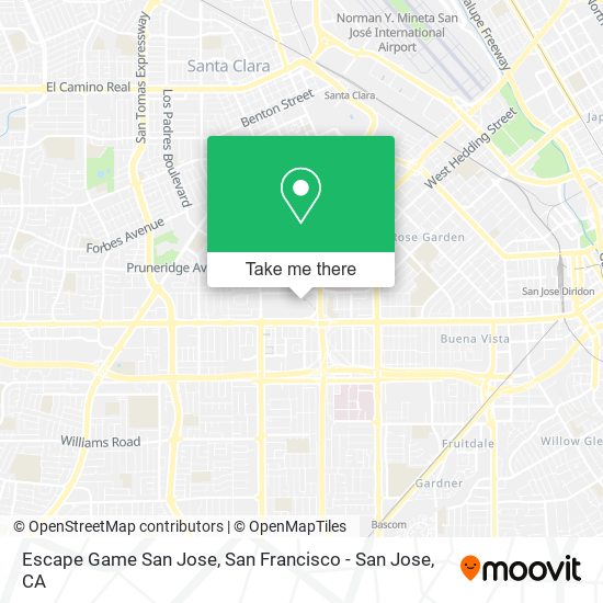 Escape Game San Jose map