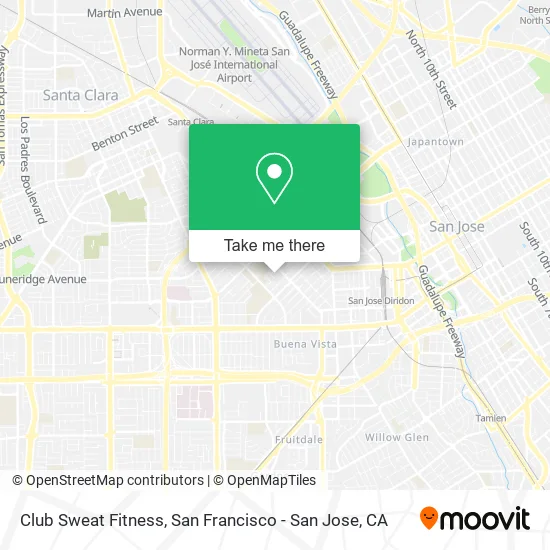 Club Sweat Fitness map