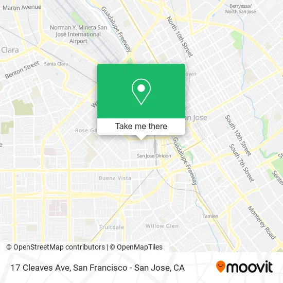 Mapa de 17 Cleaves Ave