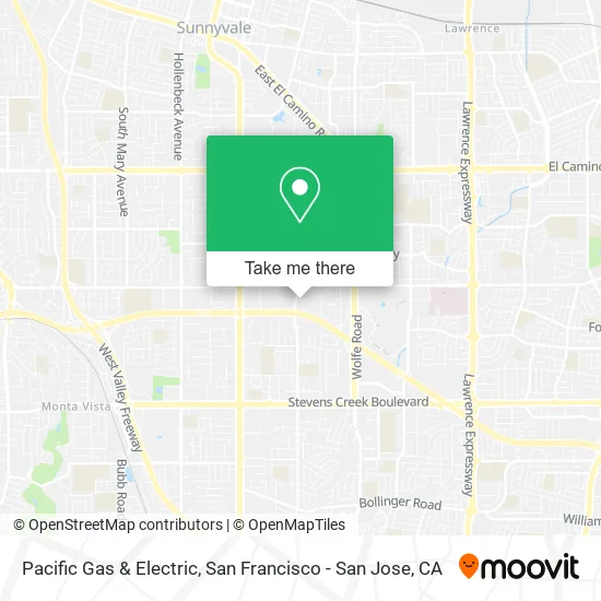 Pacific Gas & Electric map
