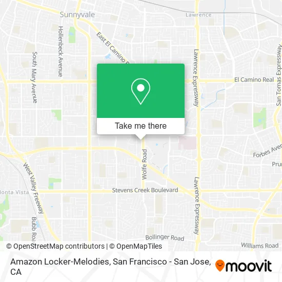 Amazon Locker-Melodies map