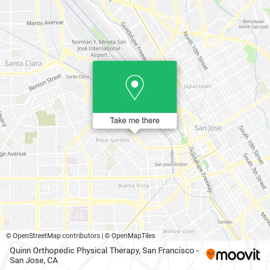 Quinn Orthopedic Physical Therapy map