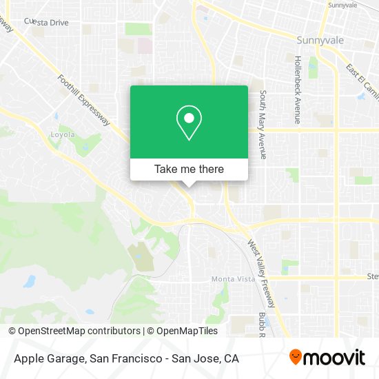 Mapa de Apple Garage