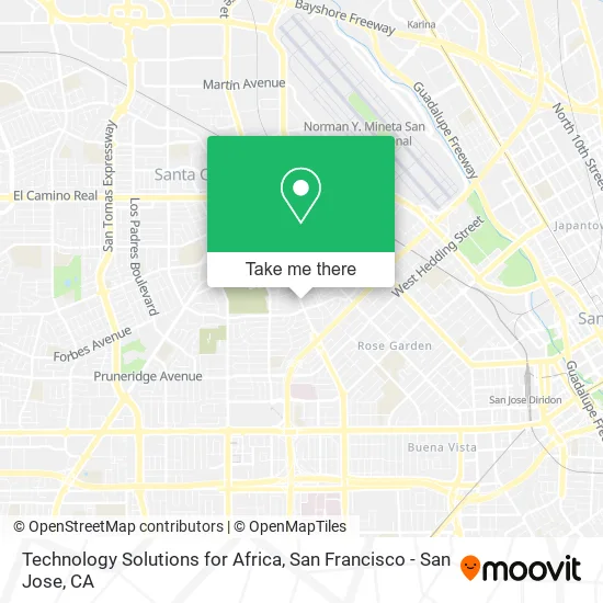 Technology Solutions for Africa map