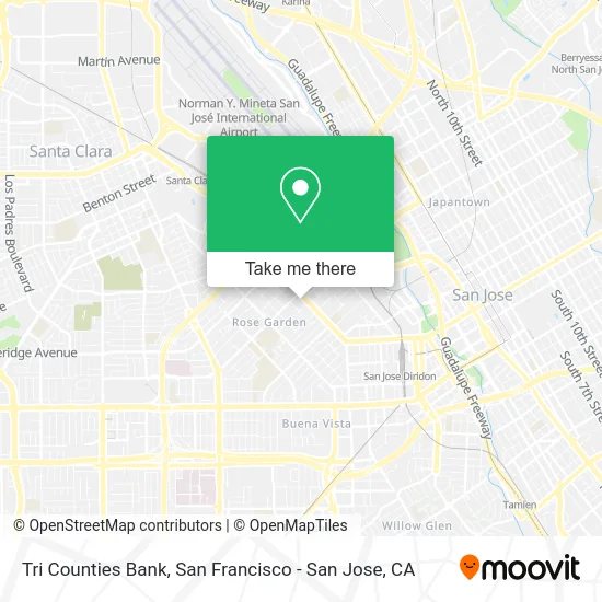 Tri Counties Bank map