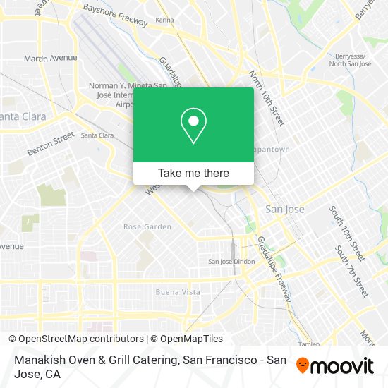 Mapa de Manakish Oven & Grill Catering