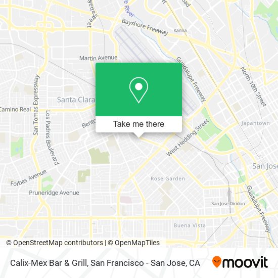 Mapa de Calix-Mex Bar & Grill