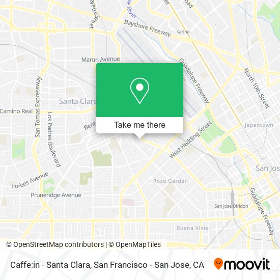 Mapa de Caffe:in - Santa Clara